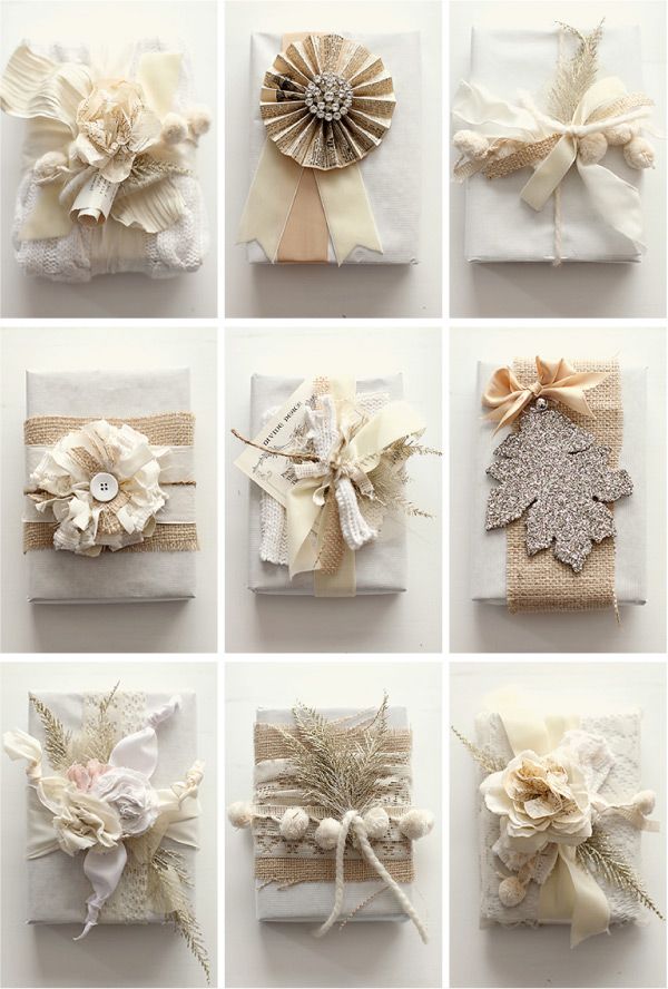14 Creative Gift Wrap Ideas • Lot's of ideas, including these from 'Gr...