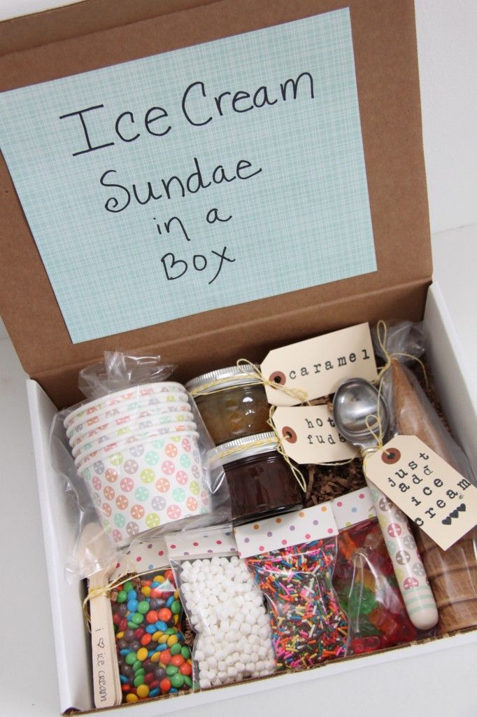 Birthday Gifts Ice Cream Sundae In A Box Super Cute Gift