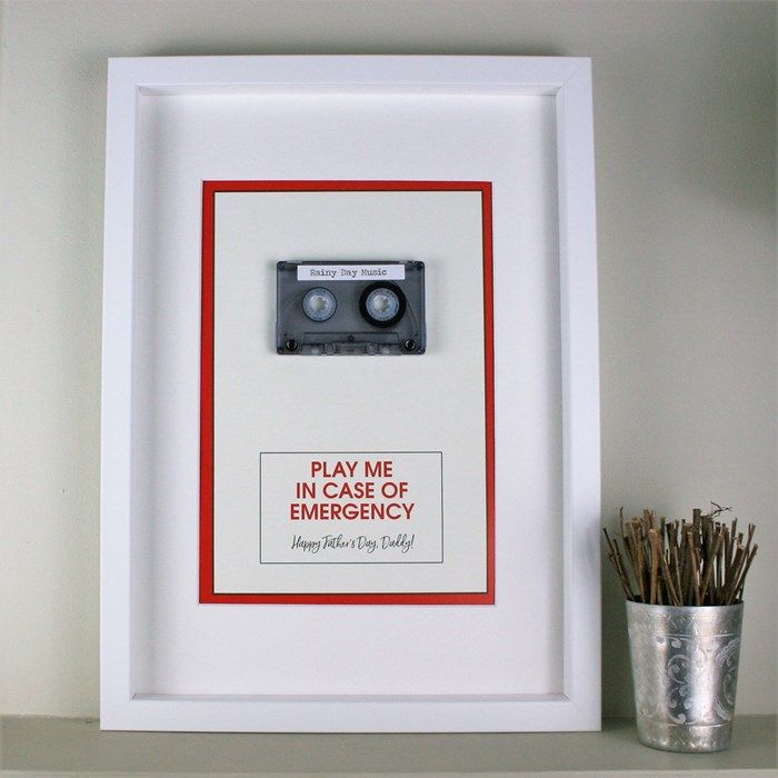 Personalised Framed Mix Tape In Case Of Emergency | GettingPersonal.c...