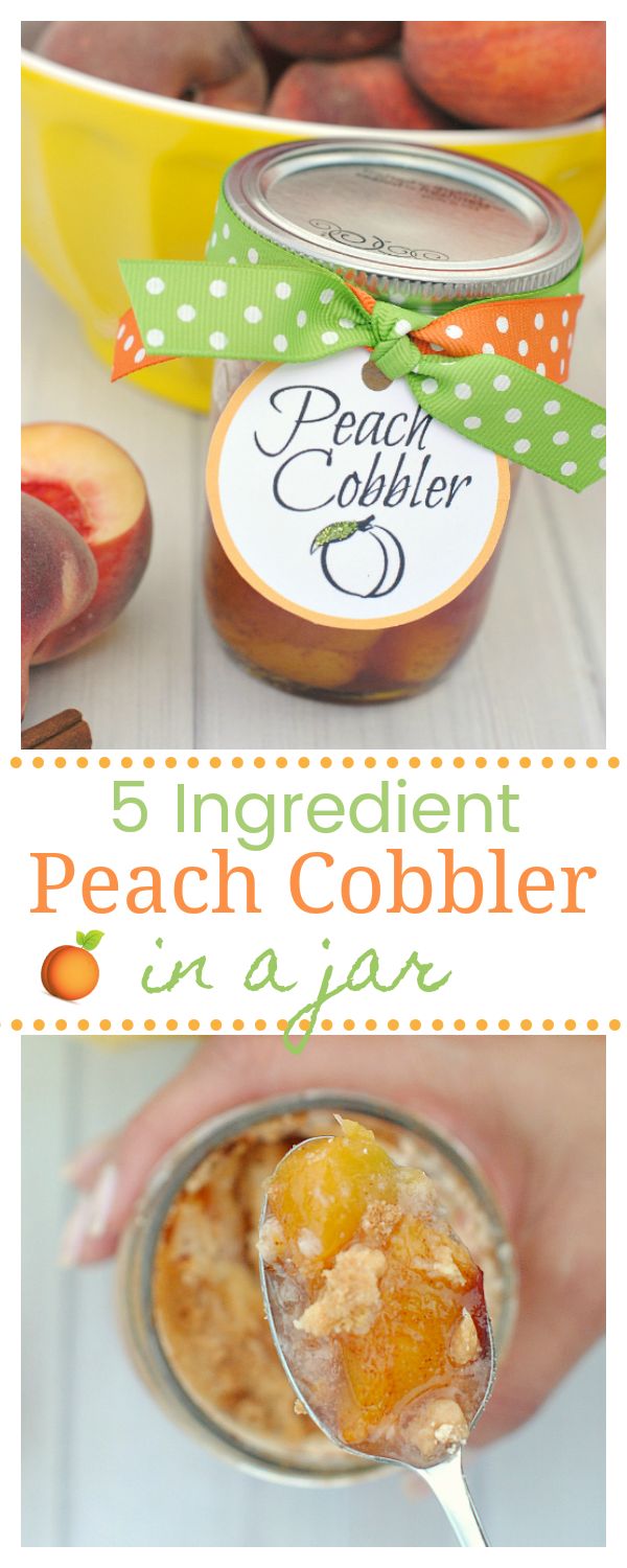 How to Make Easy Peach Cobbler in a Jar – Fun-Squared