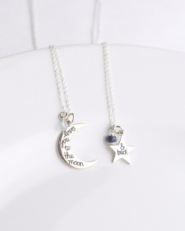 Mother S Day Gift Ideas I Love You To The Moon And Back Silver