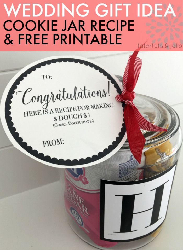 Diy Gifts Personalized Wedding Gift Idea Cookie Jar Recipe