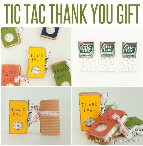 Diy Gifts These Little Tic Tac Thank You Gifts Are Perfect To