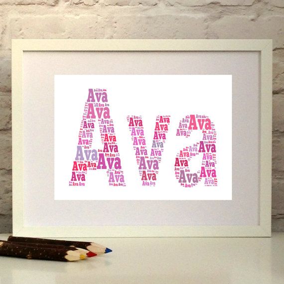 Personalised Gifts Ideas Girls Name Print Bespoke Gift For A Child Nursery Art Baby Girl Gift Pepper Do My Gifts List Leading Gifts Inspiration Magazine Gift Ideas For Everyone