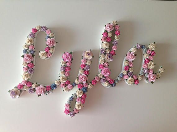 baby name on nursery wall ideas