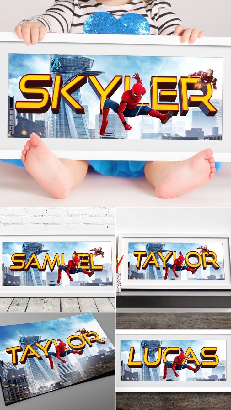 Personalised Gifts Ideas Spiderman Personalized Name