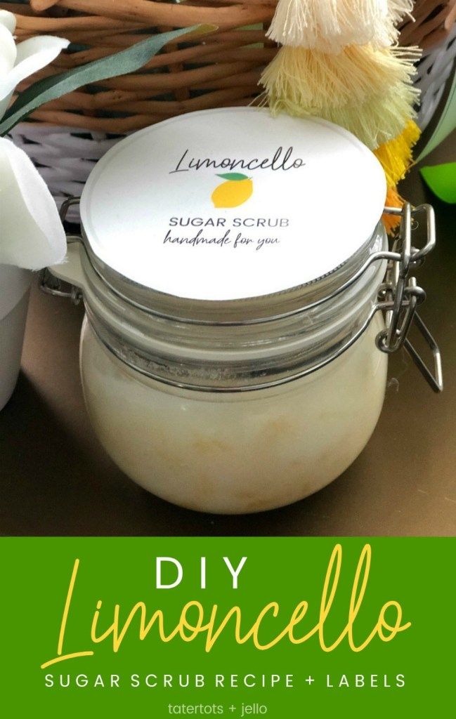 Mother's Day Gift Basket Ideas, Printable Gift Tags + DIY Limoncello Sugar Scrub Recipe!  ﻿