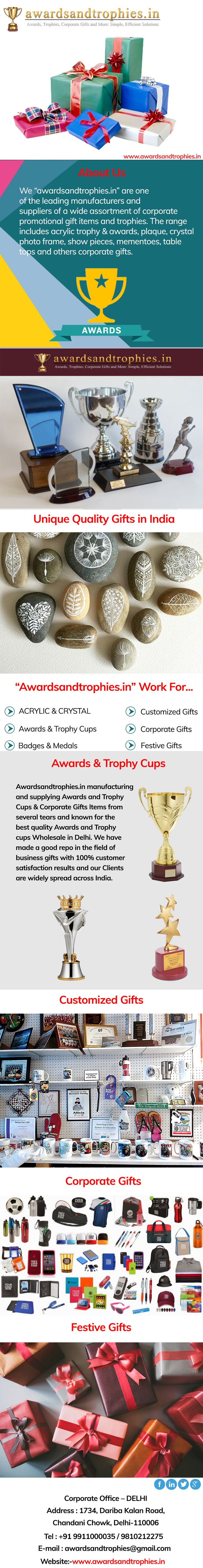 We have been manufacturing and supplying Awards and Trophy Cups & Corporate Gift...